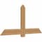 Ekena Millwork Eugene Smooth Timber Gable Bracket, Western Red Cedar, 60"W x 30"H x 1 1/2"D x 5 1/2"F, 12/12 Pitch GBW060X30X0206EUG00SWR - alternate 3